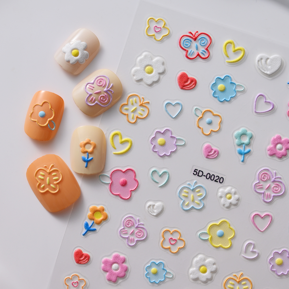 Nail Art Lotso - 1PC 5D Macaron Flower/Fruit Nail Charms
