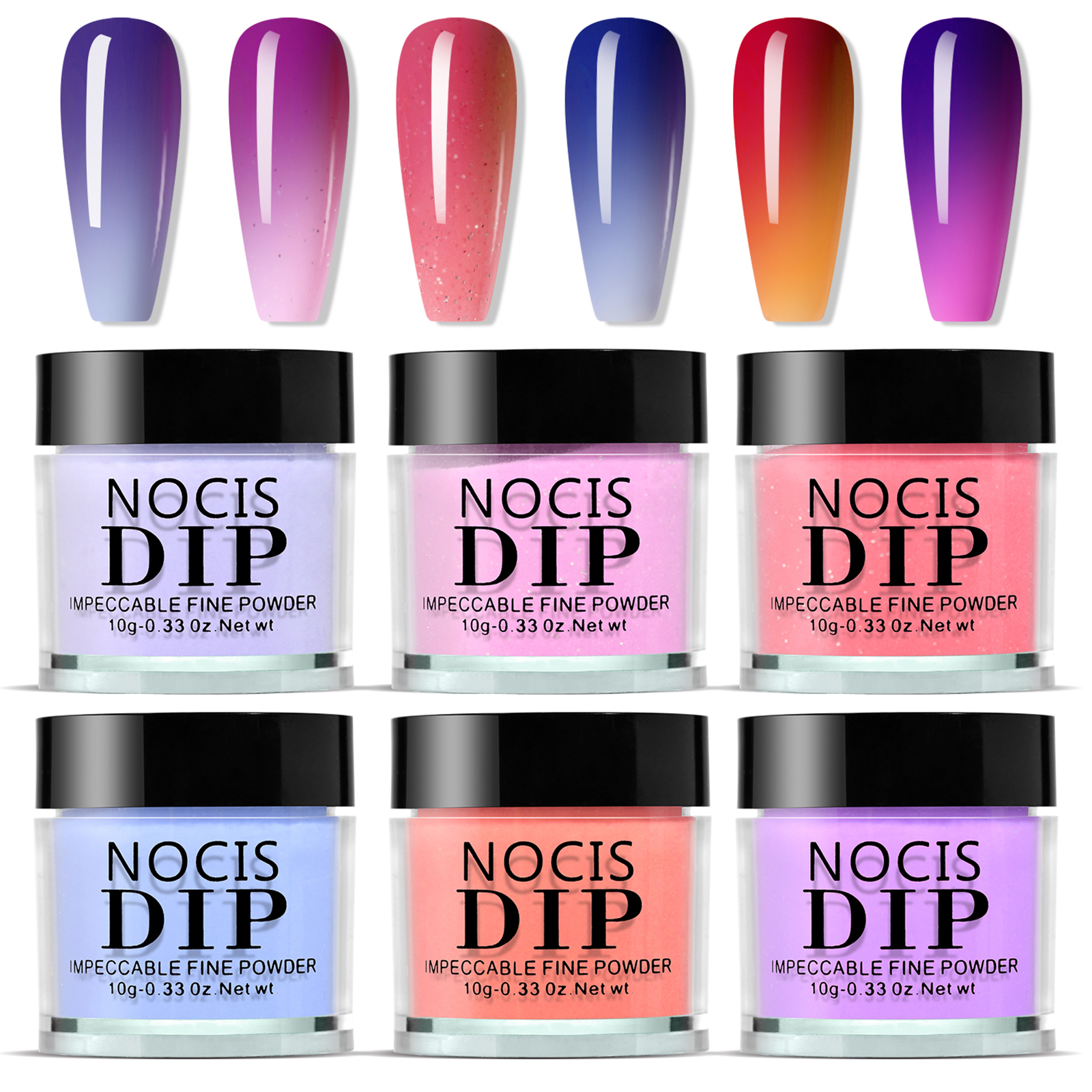 Dip Powder Nail - NOCIS 6 Colors Nail Dipping Powder