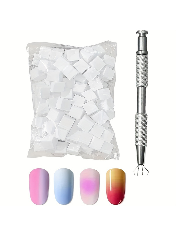 Dip Powder Nail - 50Pcs Sponge Gradient Nail Art Stamper