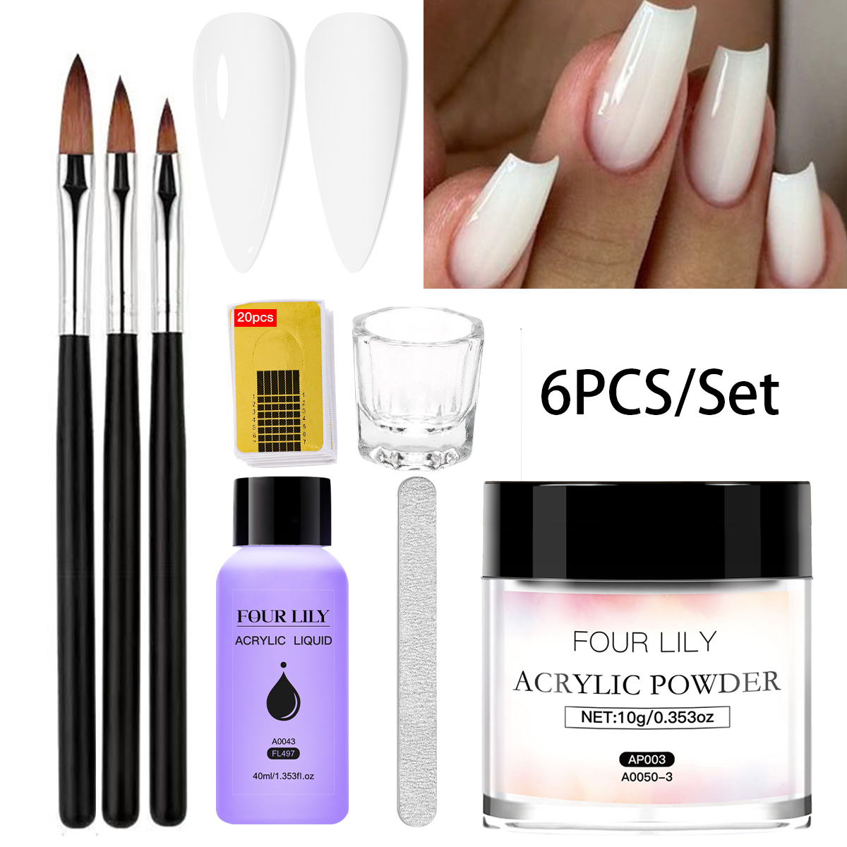 Acrylic Powder Clear - 10g Nail Acrylic Powder 40ml Acrylic