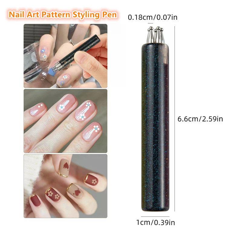 5 Petal Flower Nail Dotting Pe - Nail Art One Stroke reseña y precio
