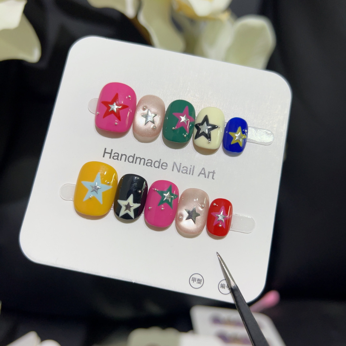 10PCS Glitter Cat Eye Short Sq - Nail Art Gliter reseña y precio