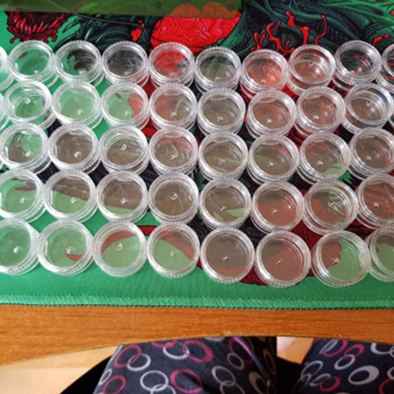 50Pcs Empty Clear Plastic Cosm - Nail Art Inspo reseña y precio