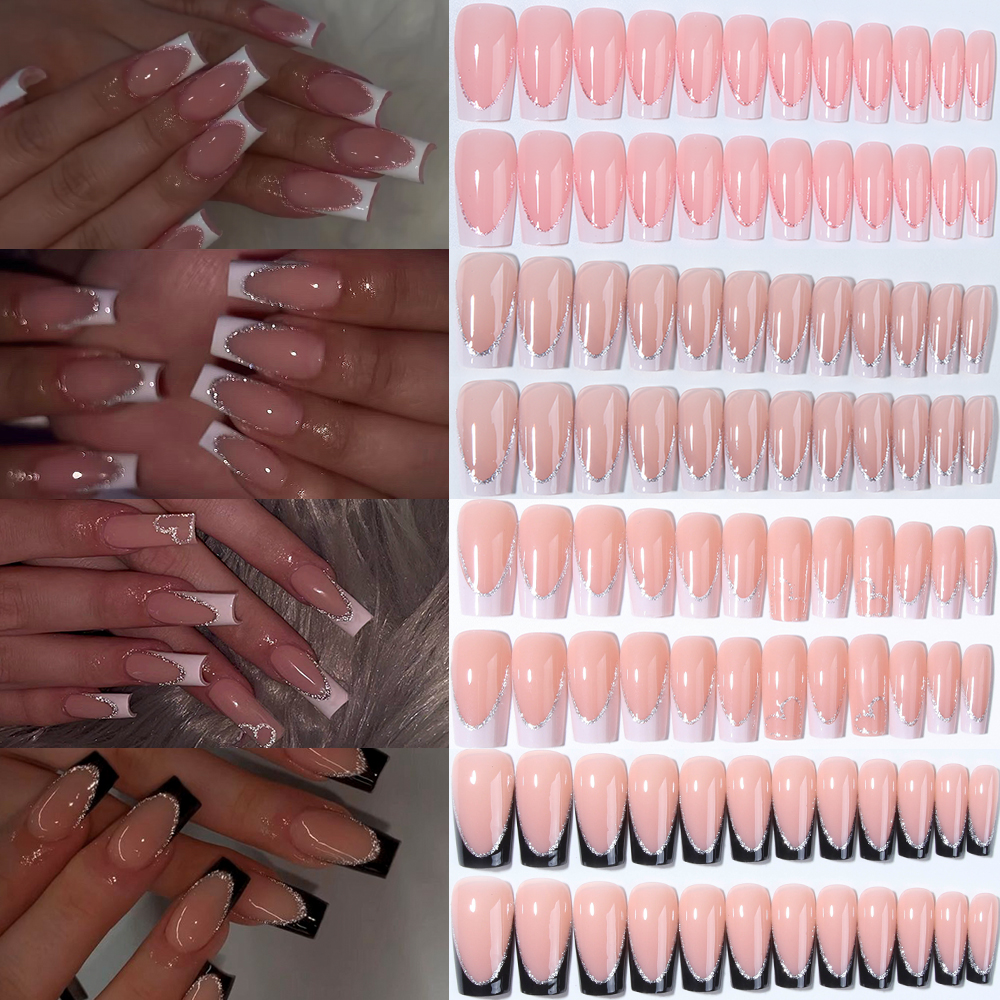 96Pcs(4Mixed) Long Coffin Hear - Nail Art Gliter reseña y precio