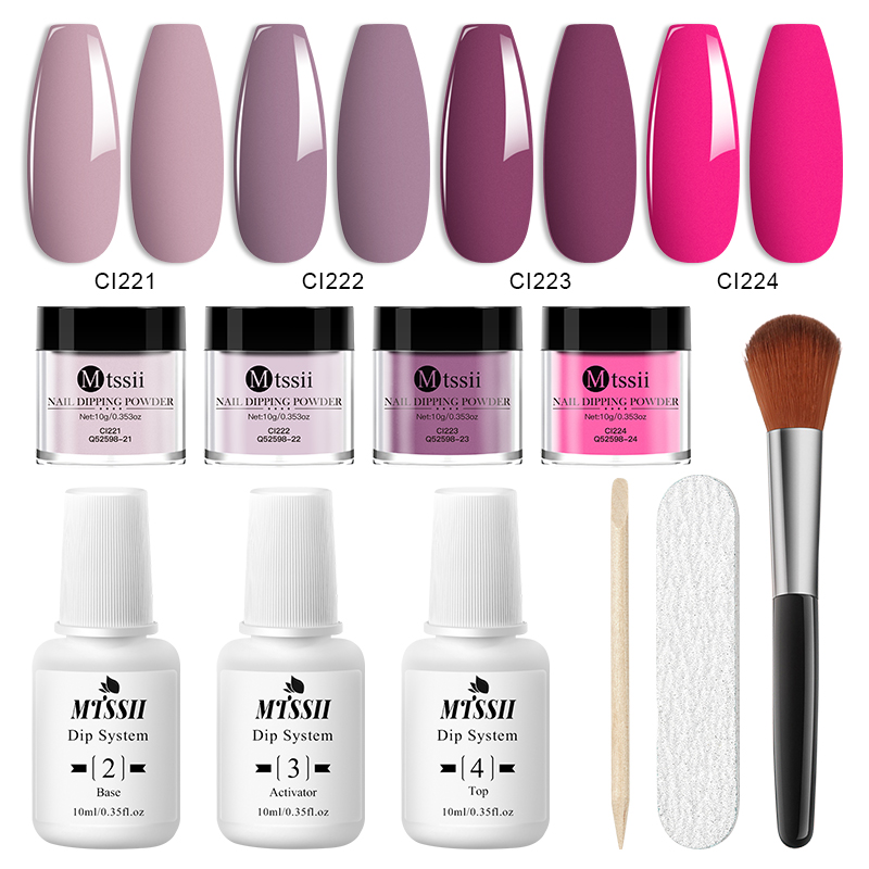 10PCS/Set Dip Nails Powder Kit - Dip Powder Nail reseña y precio