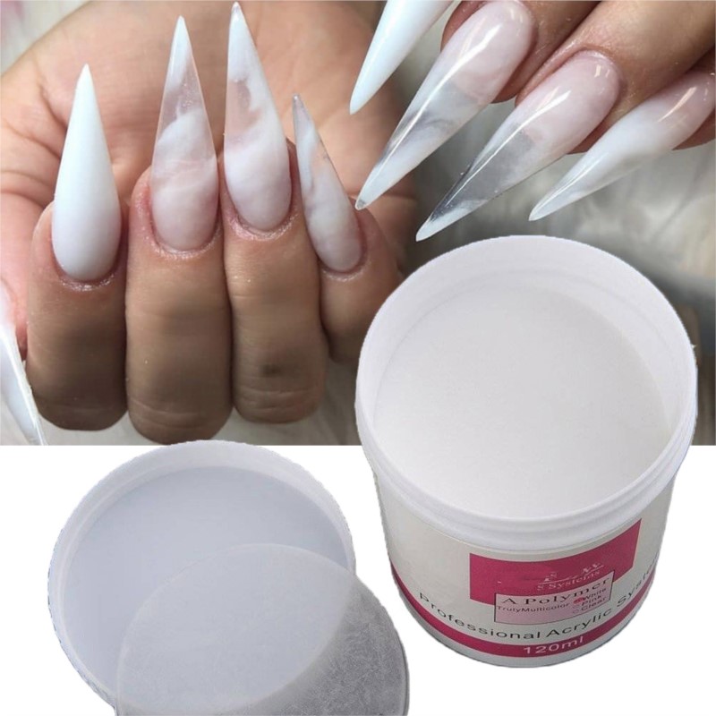 1Pot 120ml Nail Acrylic Powder - Acrylic Powder Clear reseña y precio