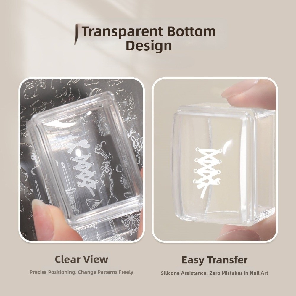 New Transparent Nail Art Stamp - Nail Art Inspo reseña y precio