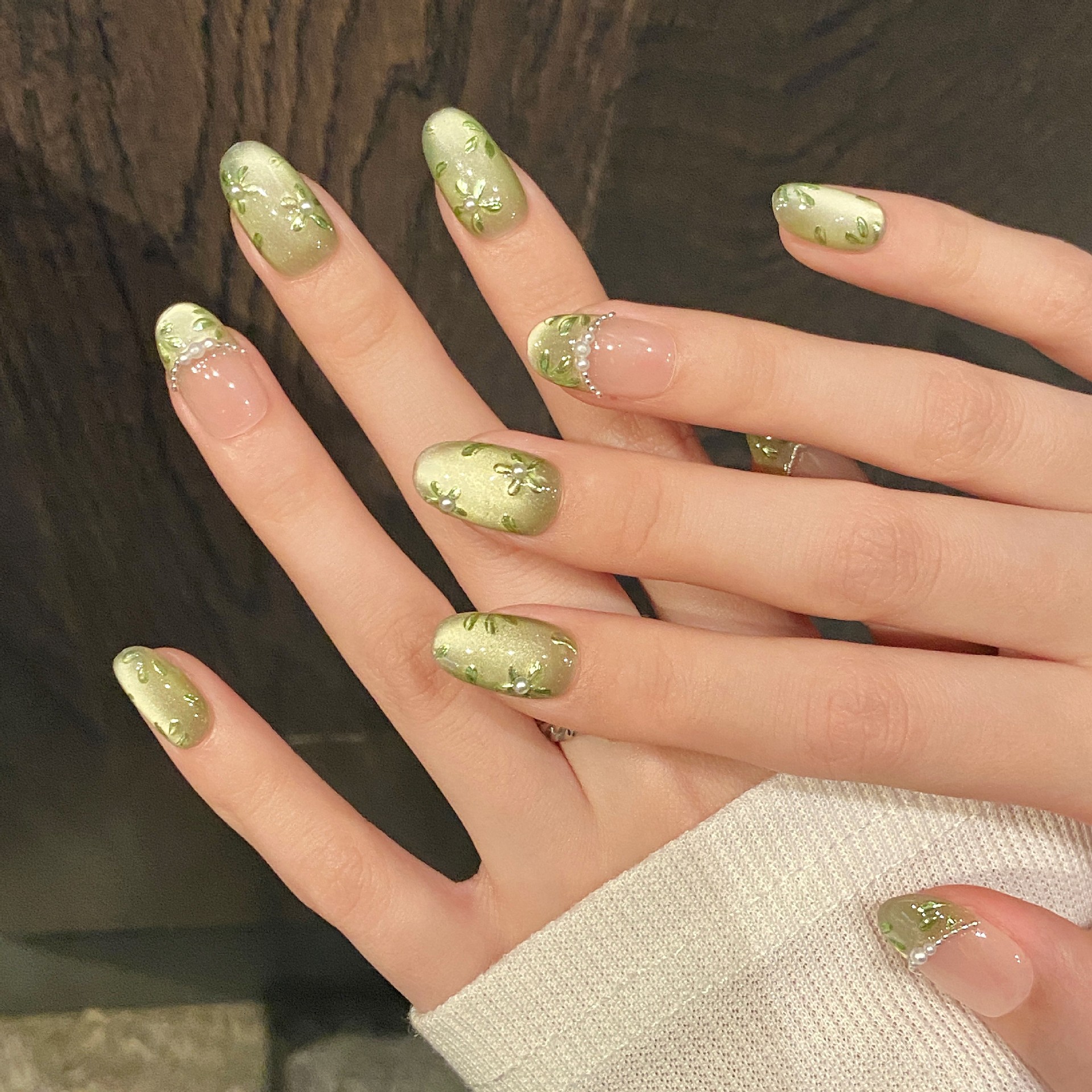 10pcs Handmade Press on Nails  - Nail Art Gliter reseña y precio