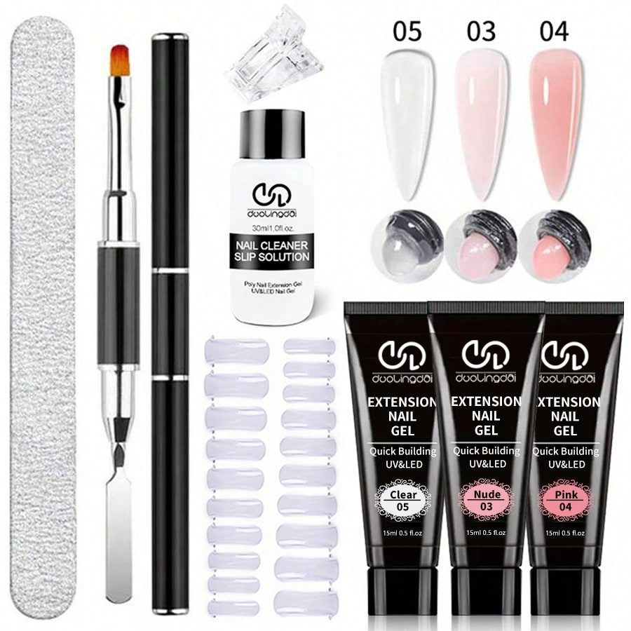 8PCS/Set Poly Extension Gel Se - Acrylic Powder Clear reseña y precio