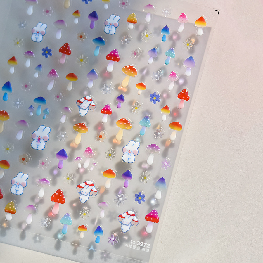 1Pcs 5D Kawaii Nail Stickers C - Nail Art Lotso reseña y precio