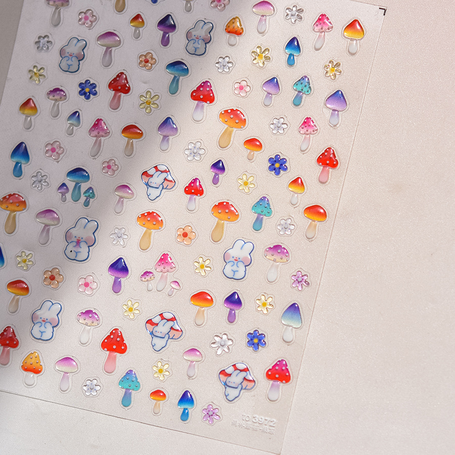 1Pcs 5D Kawaii Nail Stickers C - Nail Art Lotso reseña y precio