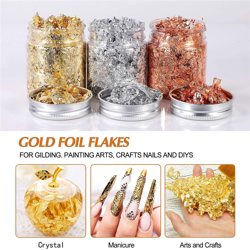 Imitation Rose Gold Silver Cop - Nail Art Inspo reseña y precio