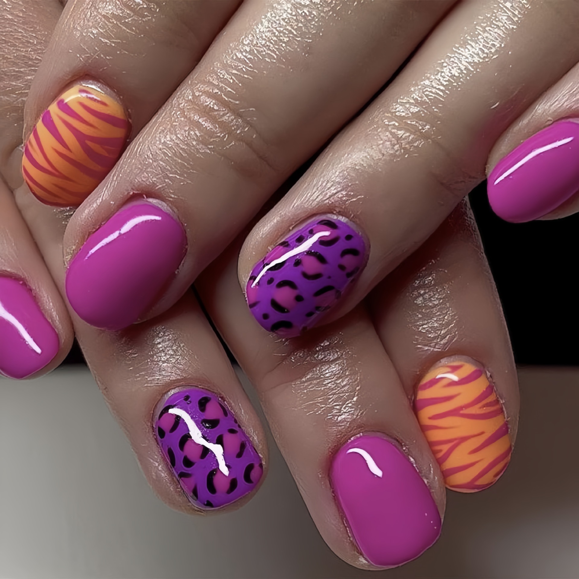 Short long fake nails for wome - Nail Art Gliter reseña y precio