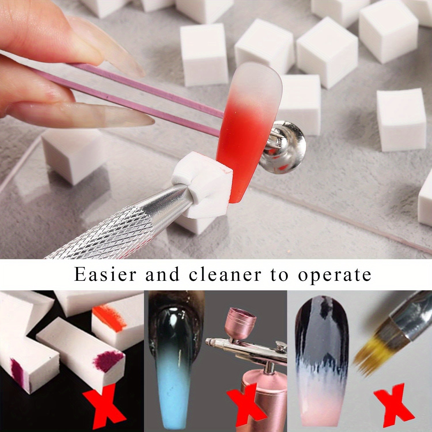 1/50/100Pcs Square Nail Art Sp - Nail Art Inspo reseña y precio