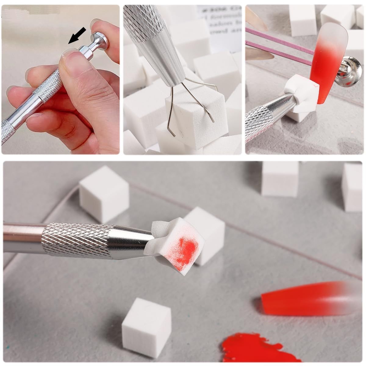 1/50/100Pcs Square Nail Art Sp - Nail Art Inspo reseña y precio