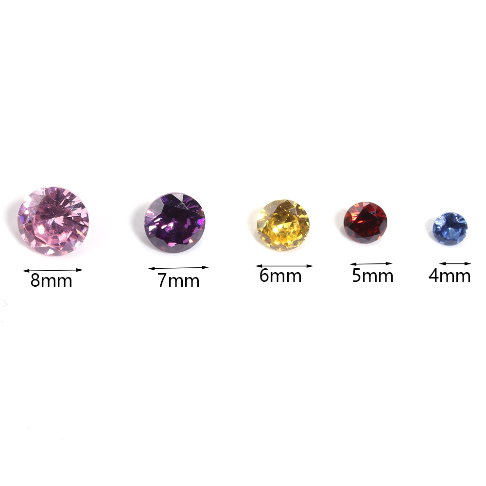 4/5/6/8mm Round Rhinestones Di - Nail Art Gliter reseña y precio