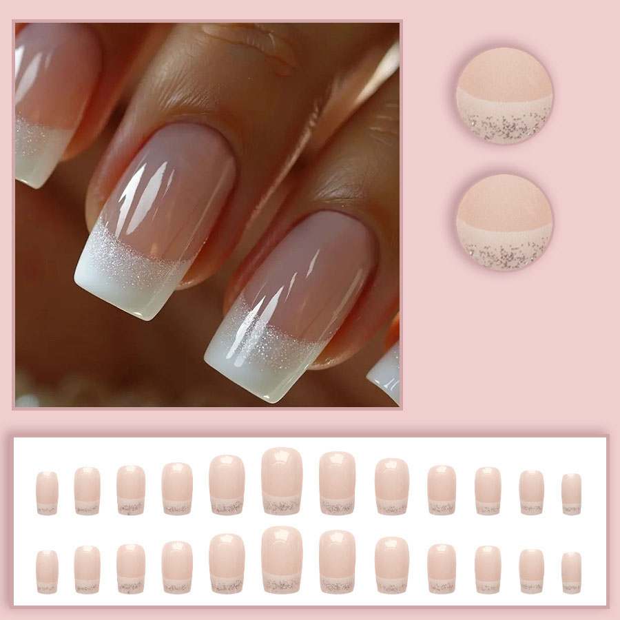 24pcs/set Medium Square fake n - Nail Art Inspo reseña y precio