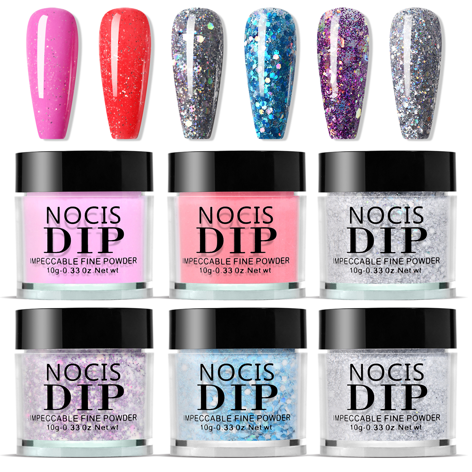 NOCIS 6 Colors Nail Dipping Po - Dip Powder Nail reseña y precio