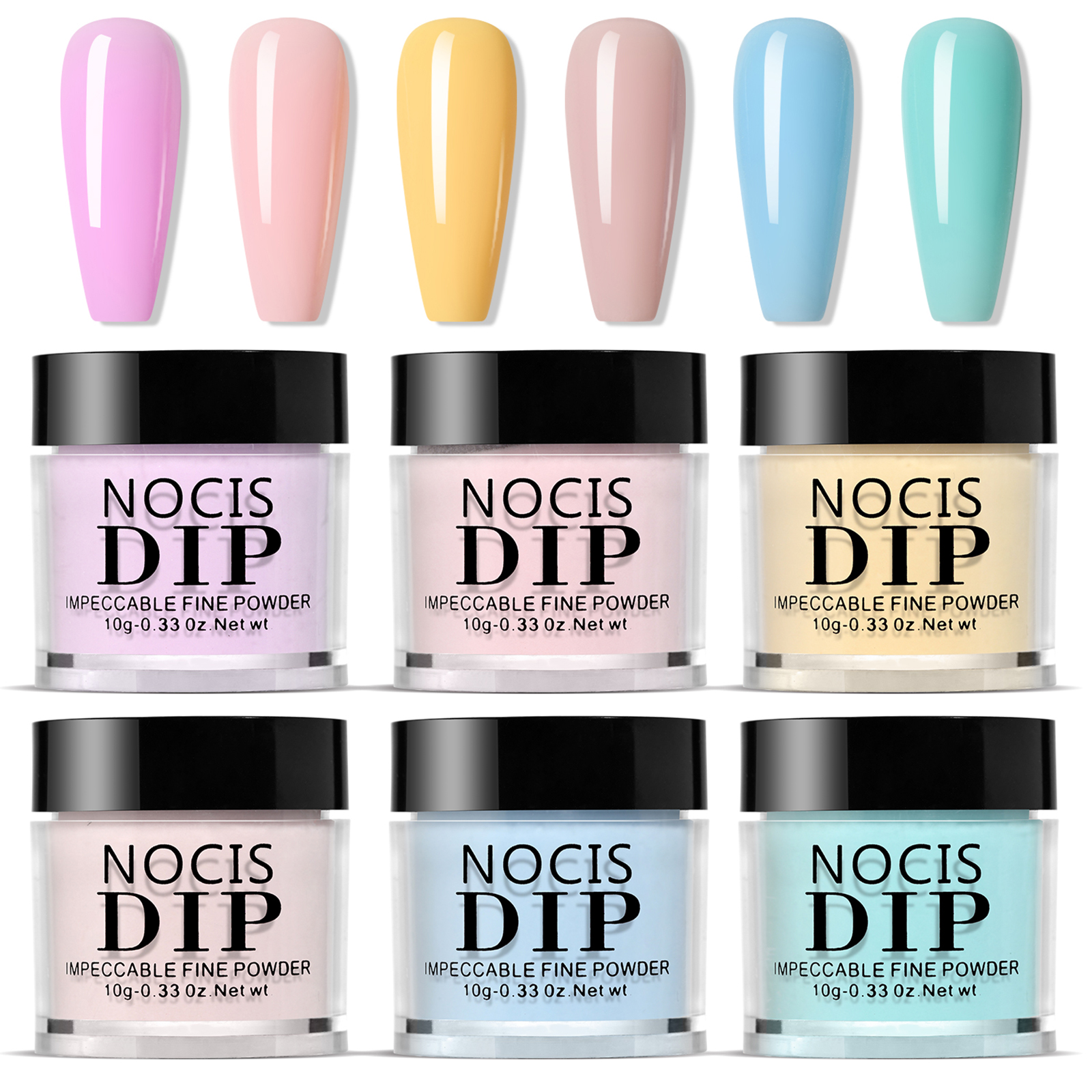 NOCIS 6 Colors Nail Dipping Po - Dip Powder Nail reseña y precio