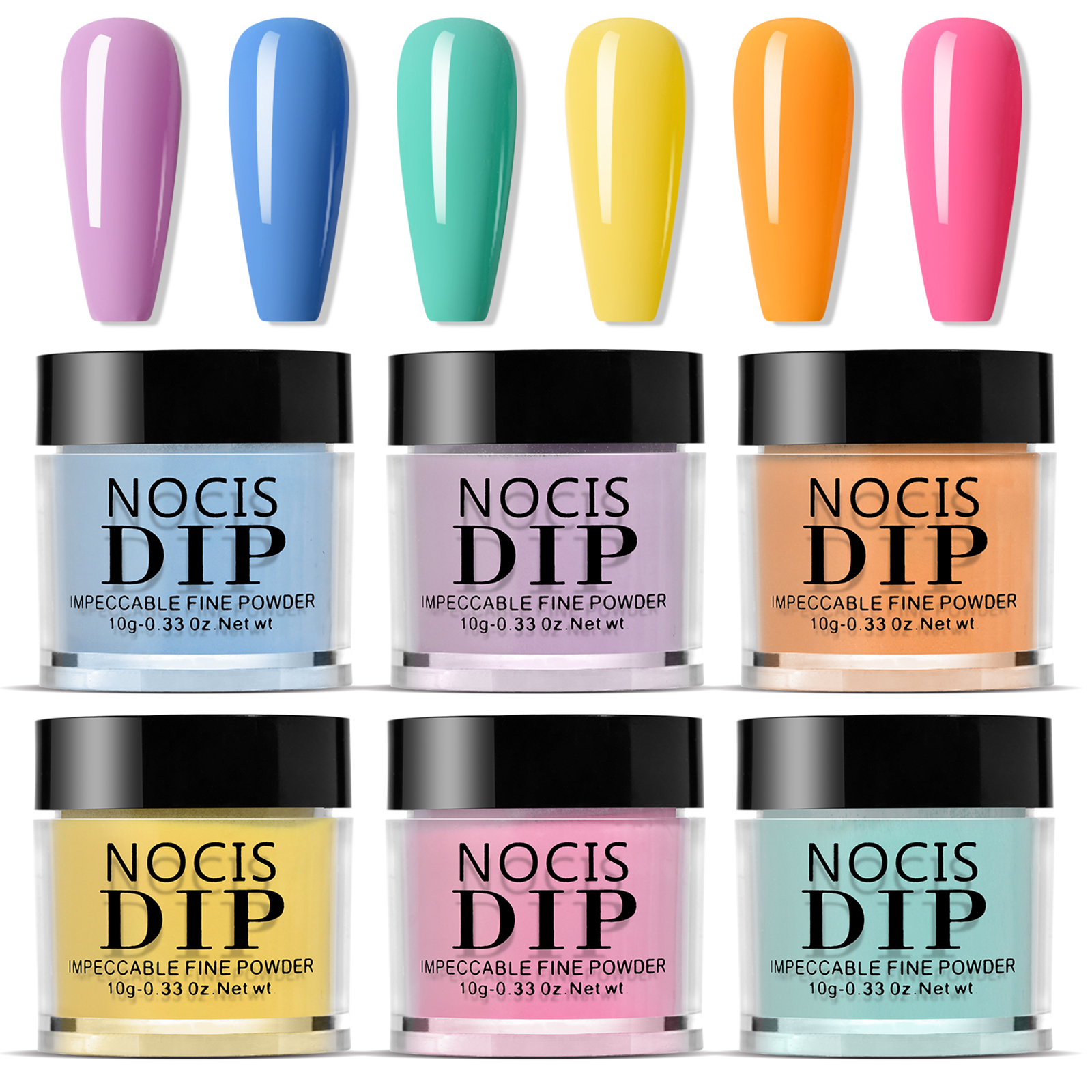 NOCIS 6 Colors Nail Dipping Po - Dip Powder Nail reseña y precio