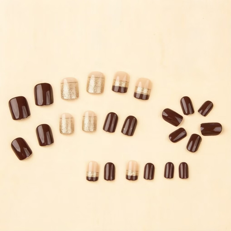 Short Square fake nails for wo - Nail Art Glossy reseña y precio