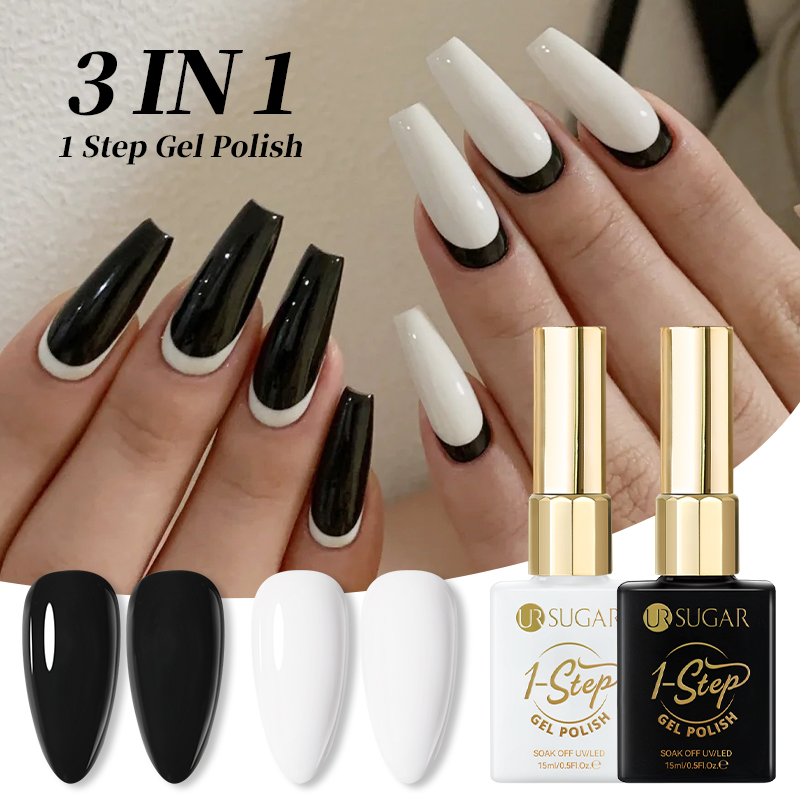 UR SUGAR 15ml Black White 1-st - Nail Art One Stroke reseña y precio