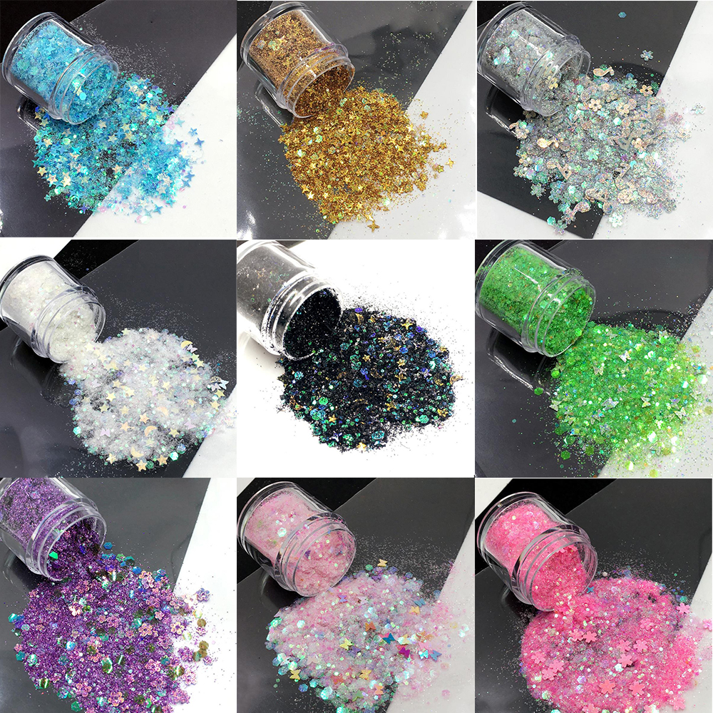 10ml/Box Glitter Epoxy Resin F - Nail Art Glossy reseña y precio