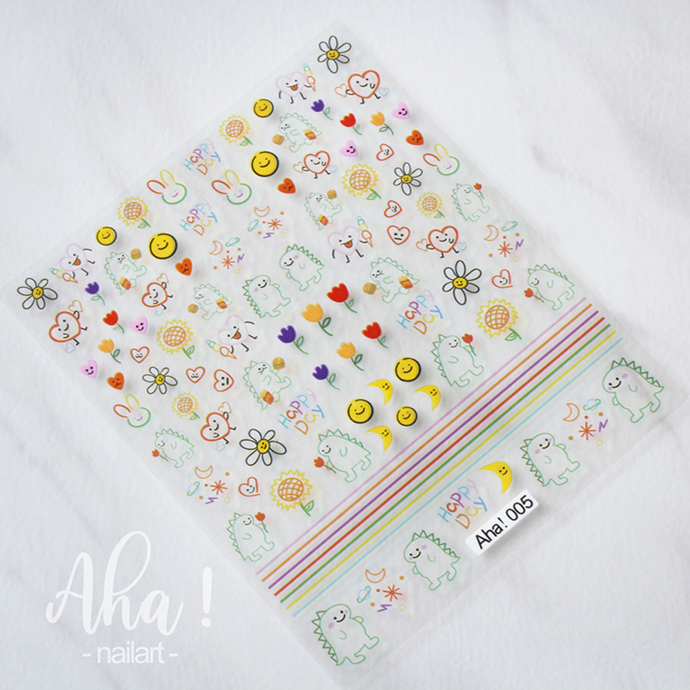 1Pcs Kawaii Dinosaur Nail Art  - Nail Art One Stroke reseña y precio