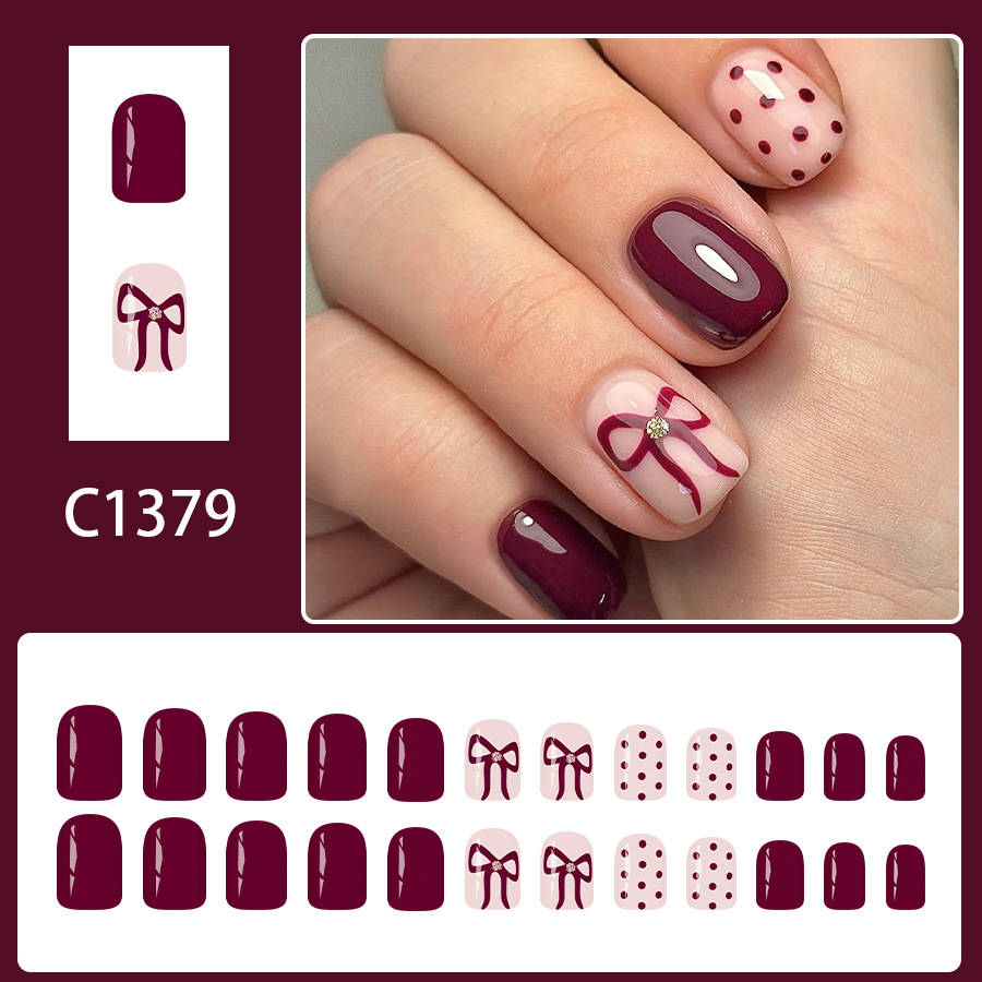 Short Square Press On Nails Gl - Nail Art Gliter reseña y precio