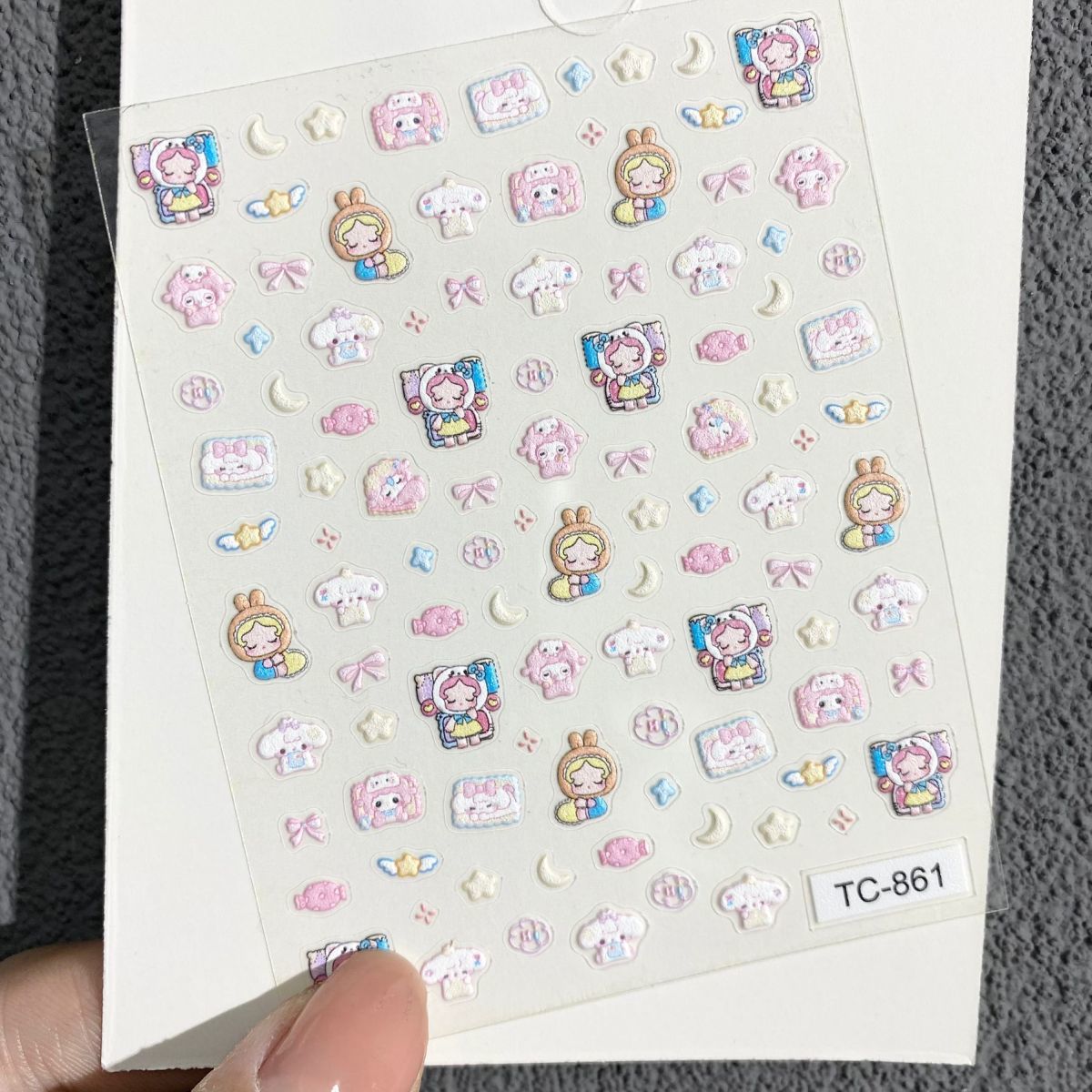Cute Piano Lamb Relief Nail Ar - Nail Art Nail Art reseña y precio