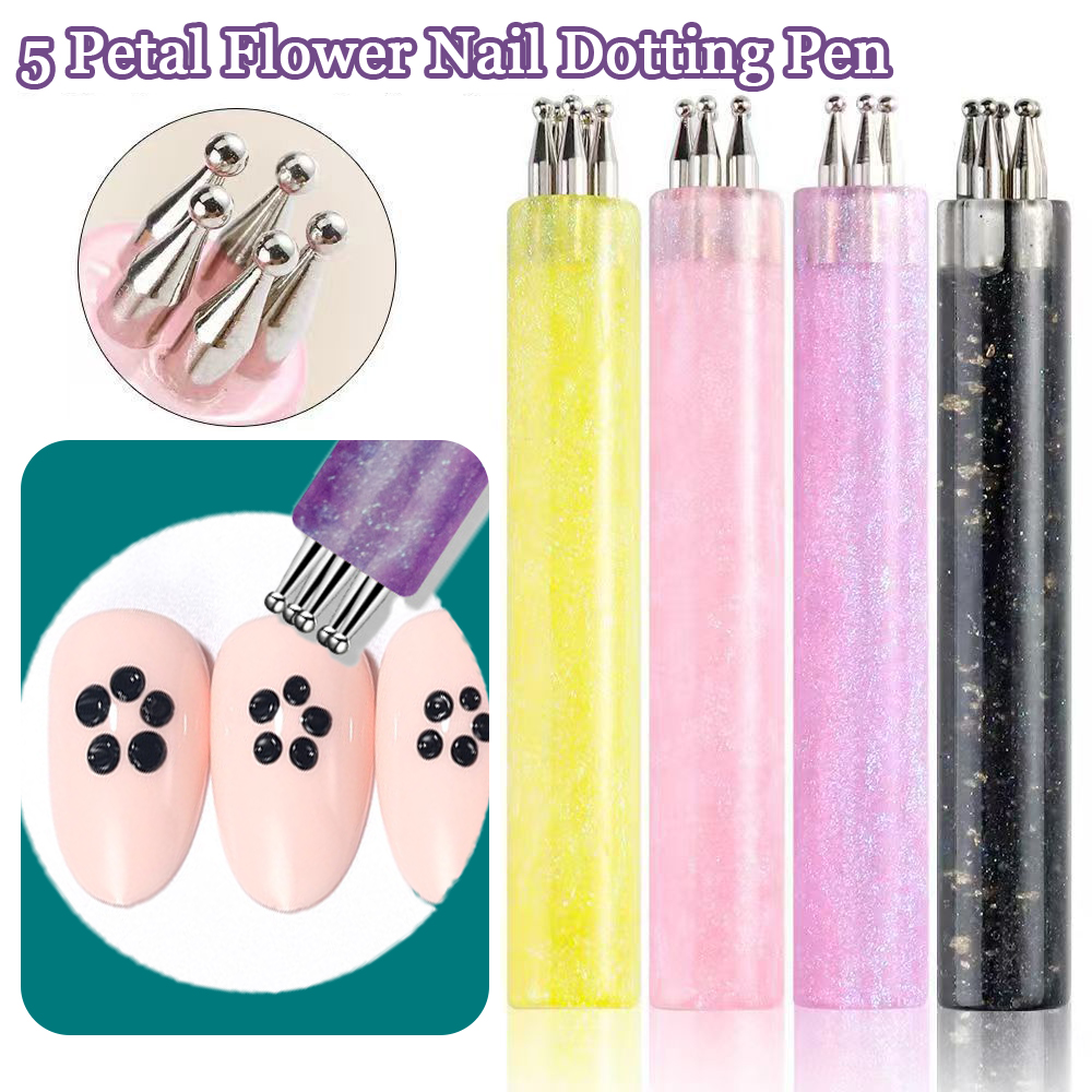 5 Petal Flower Nail Dotting Pe - Nail Art One Stroke reseña y precio