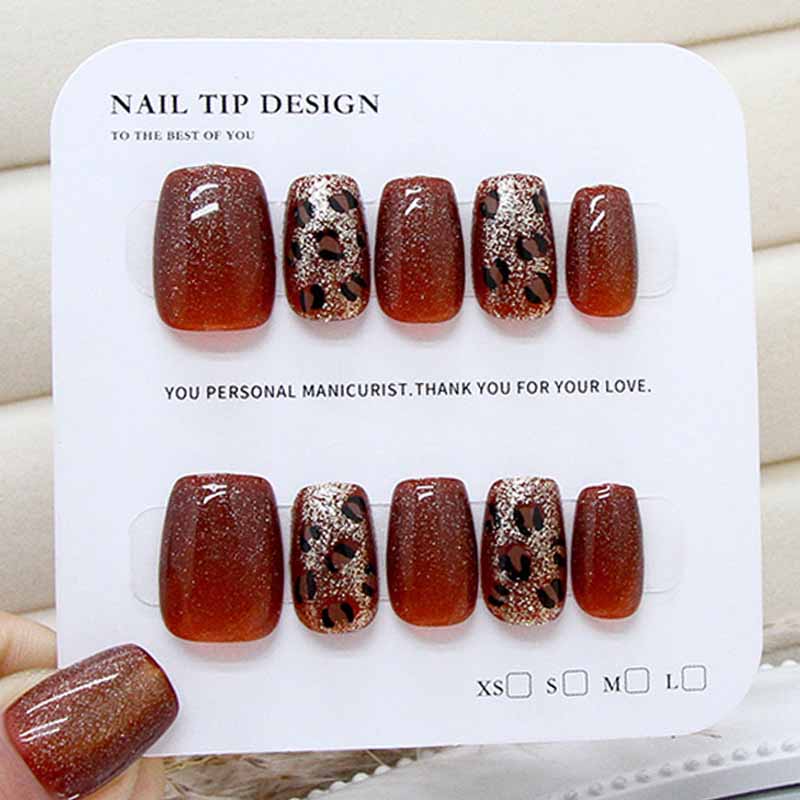 10Pcs Women High-end Caramel C - Nail Art Glossy reseña y precio