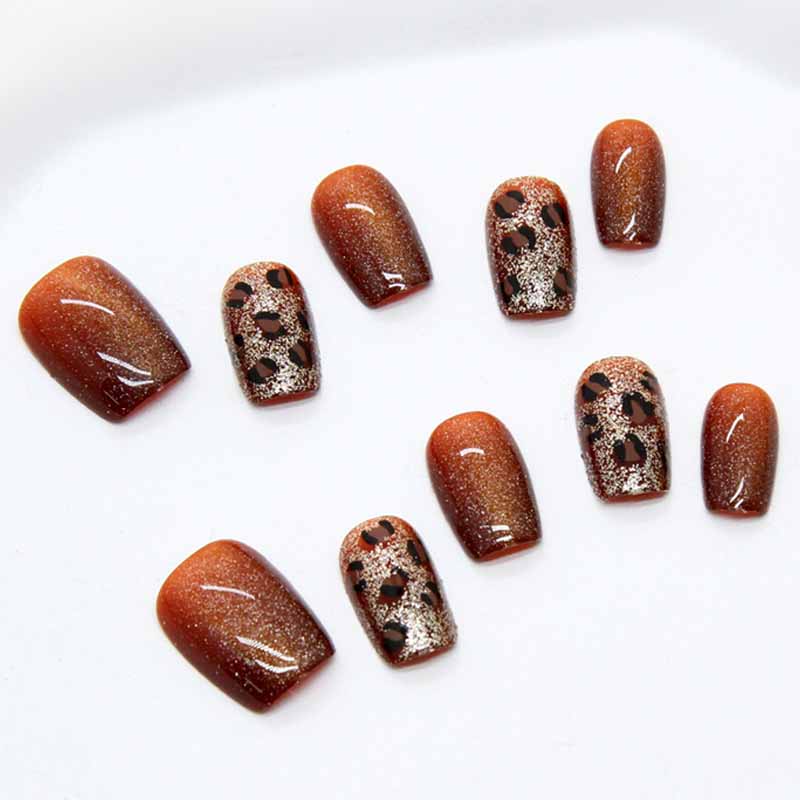 10Pcs Women High-end Caramel C - Nail Art Glossy reseña y precio
