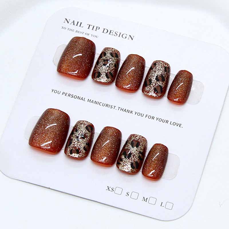 10Pcs Women High-end Caramel C - Nail Art Glossy reseña y precio