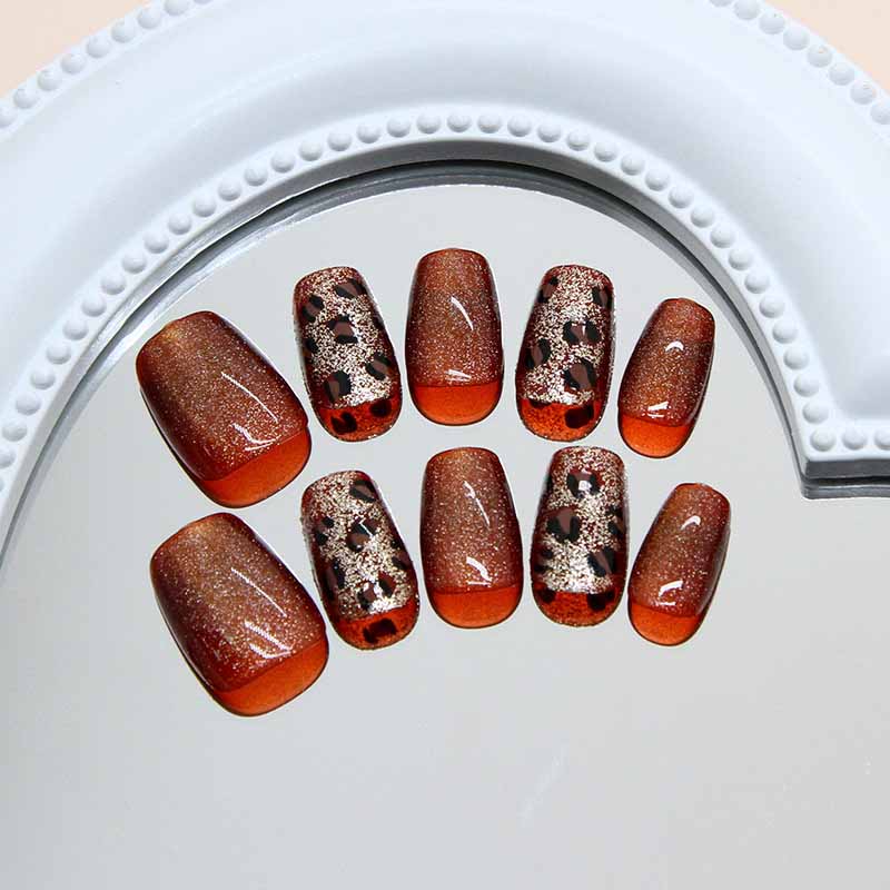10Pcs Women High-end Caramel C - Nail Art Glossy reseña y precio
