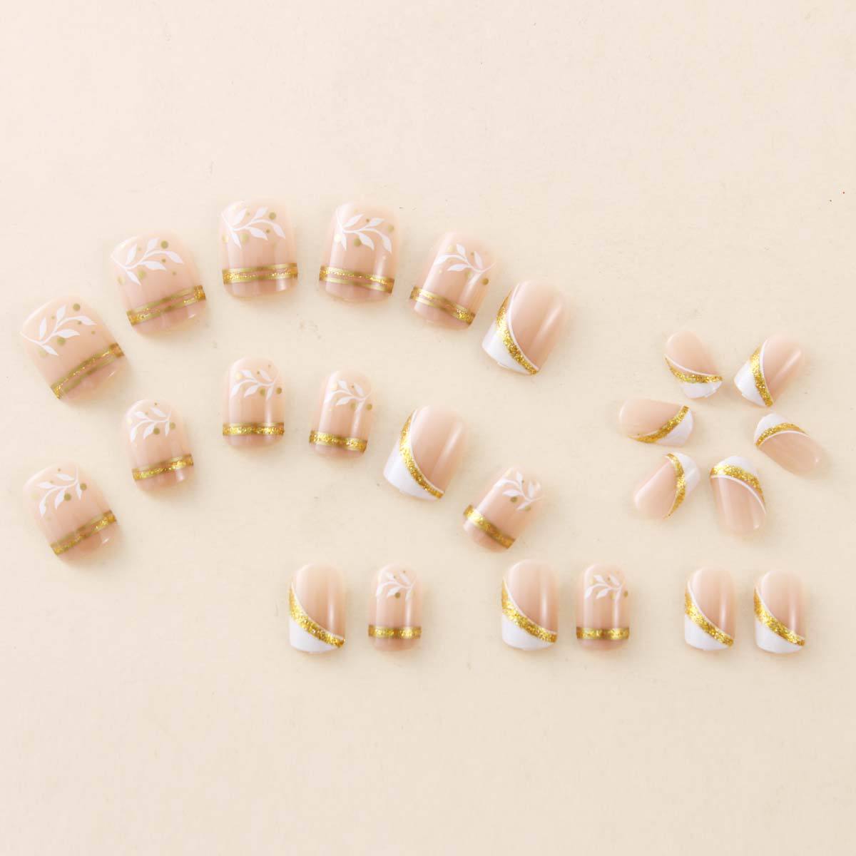 Short Medium fake nails for wo - Nail Art Gliter reseña y precio