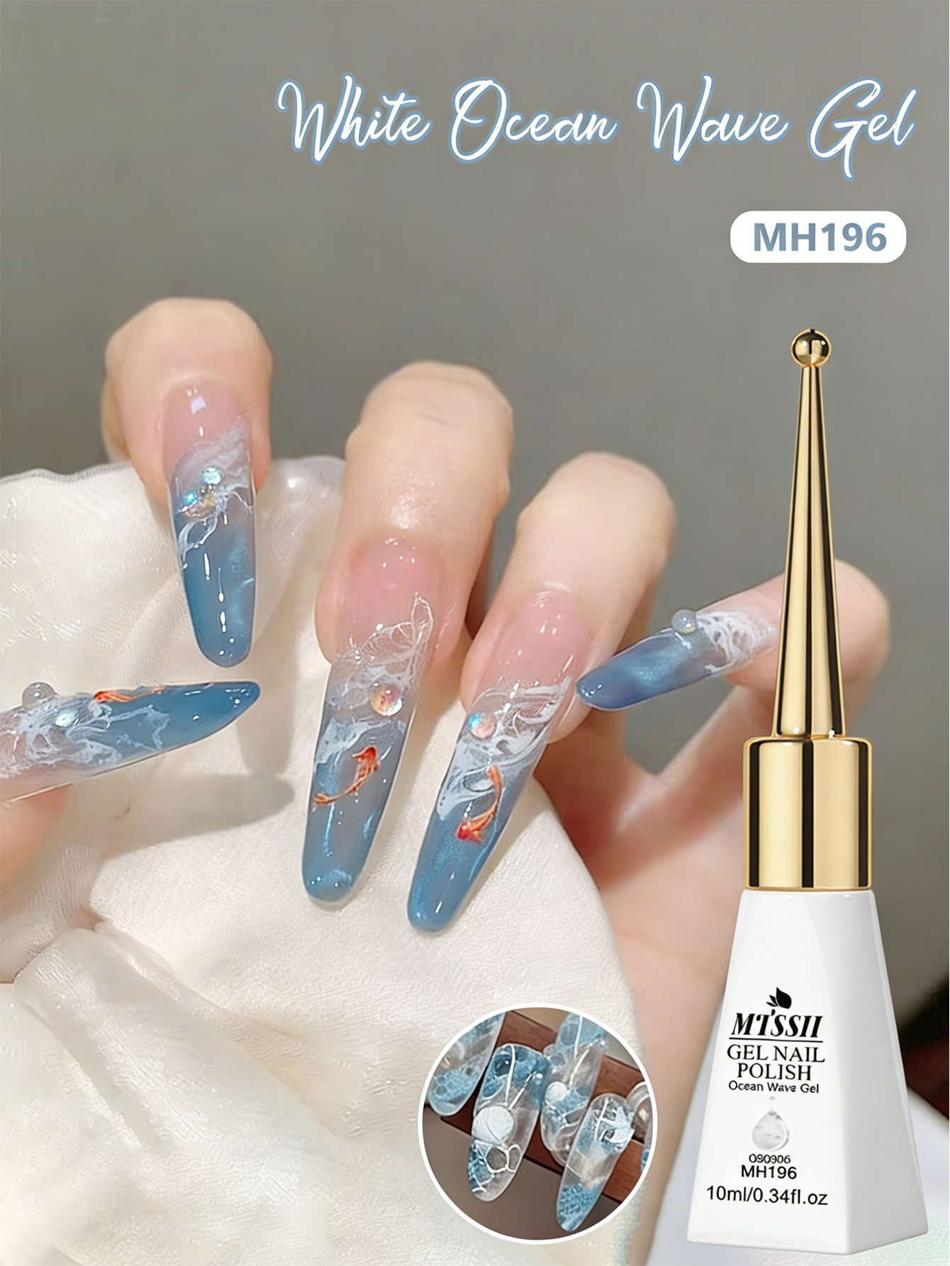 10ml Bubble Ocean Wave White G - Nail Art One Stroke reseña y precio