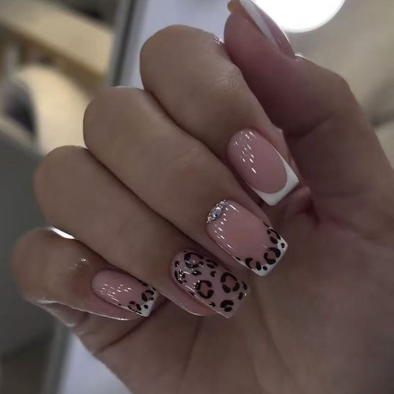 24pcs Finished Fake Nails Fren - Nail Art French reseña y precio