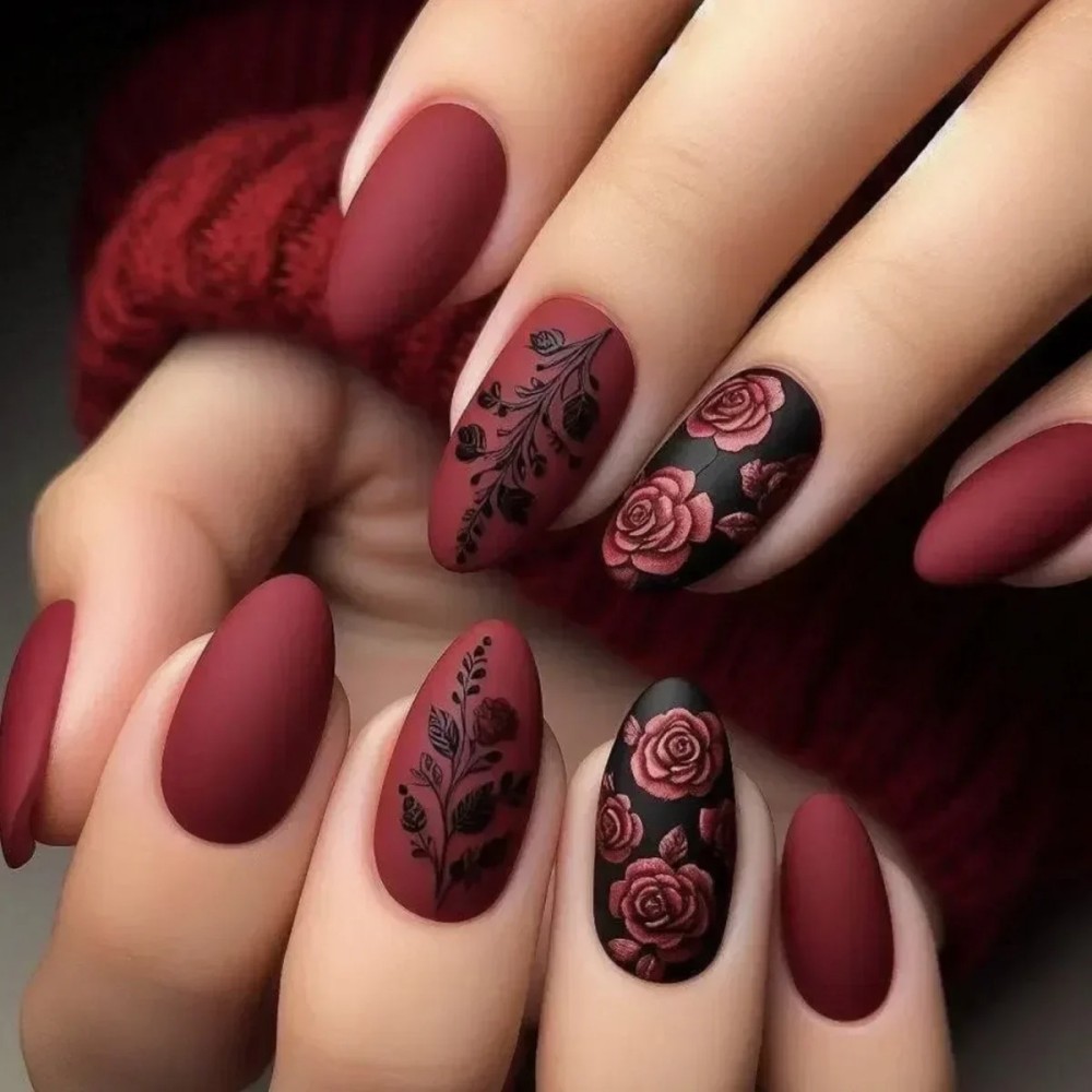 24Pcs Christmas Press on Nails - Nail Art Gliter reseña y precio