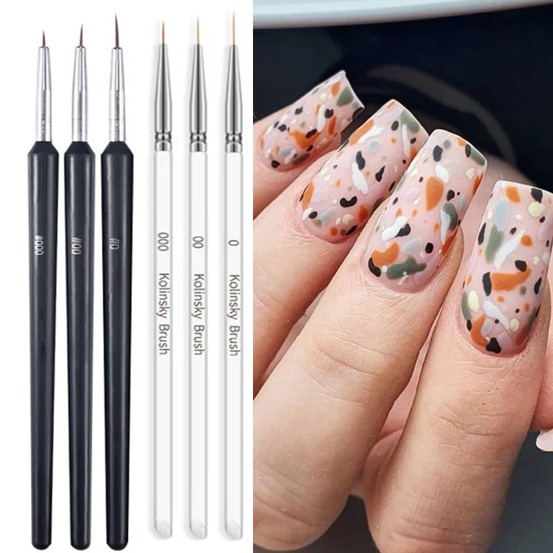 3pcs Nail Art Brush Nail Paint - Nail Art One Stroke reseña y precio
