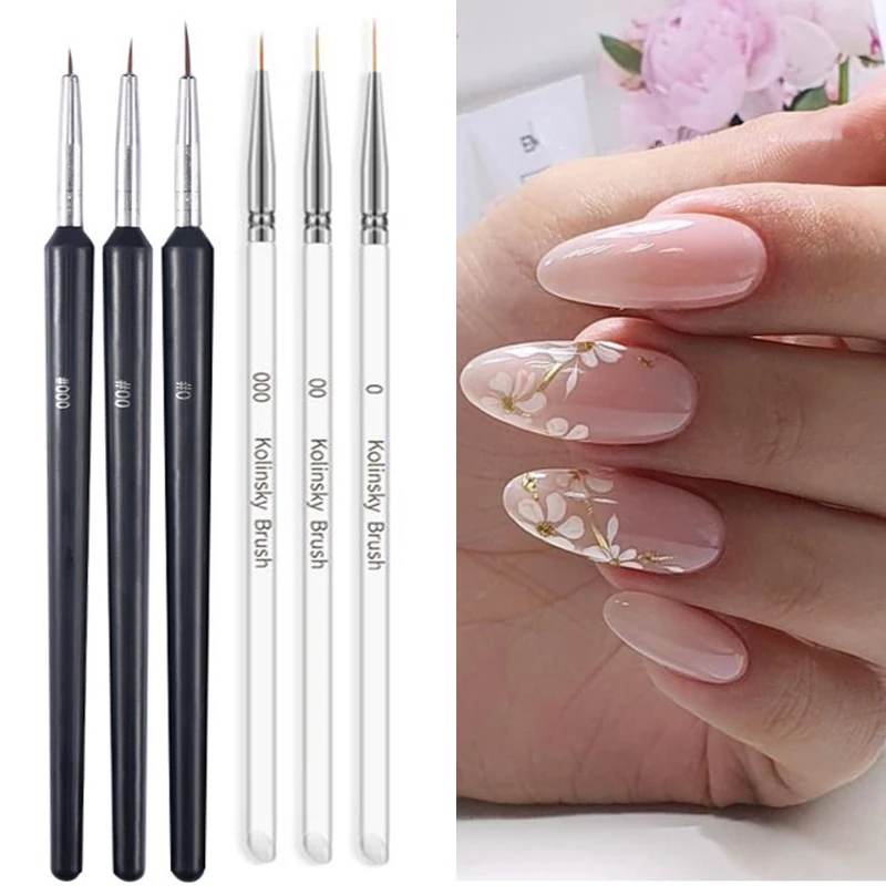 3pcs Nail Art Brush Nail Paint - Nail Art One Stroke reseña y precio