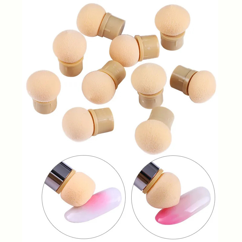 Round Sharp Head Sponge Heads  - Dip Powder Nail reseña y precio