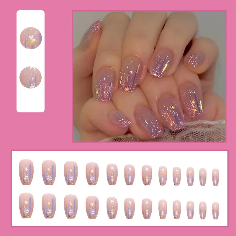 Short fake nails for women gir - Nail Art Glossy reseña y precio