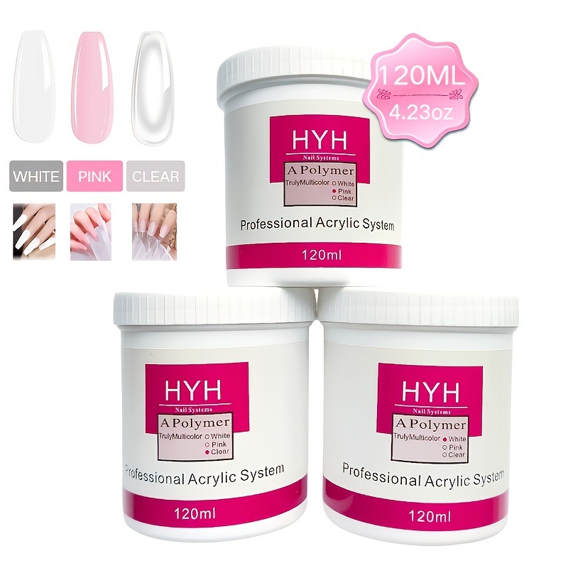 Acrylic Powder 3 Colors Clear  - Acrylic Powder Clear reseña y precio