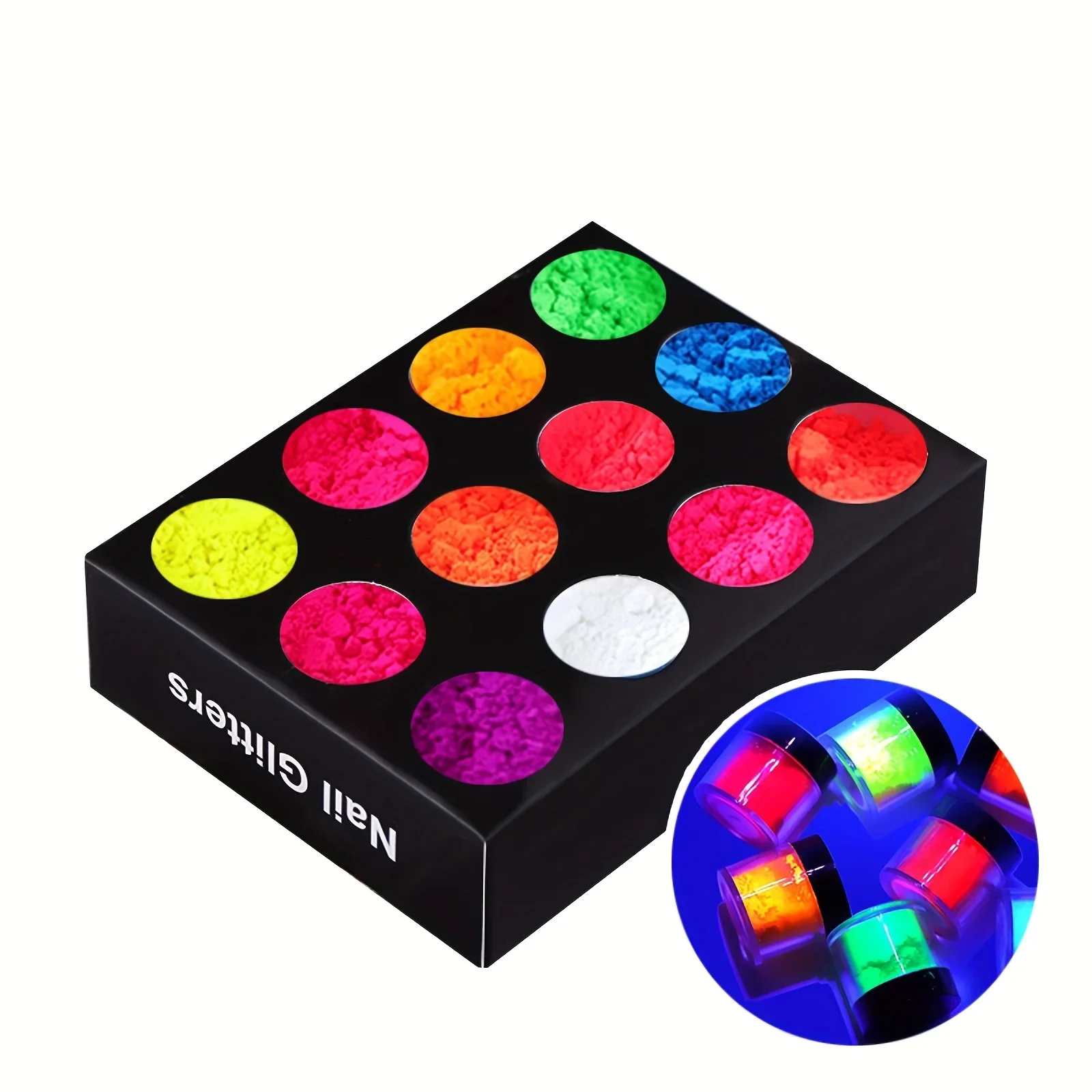 12 Colors Pigment Nail Powder  - Acrylic Powder Clear reseña y precio