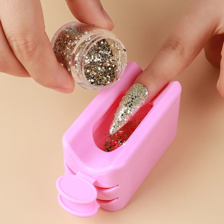 Double Layer Nail Glitter Powd - Dip Powder Nail reseña y precio