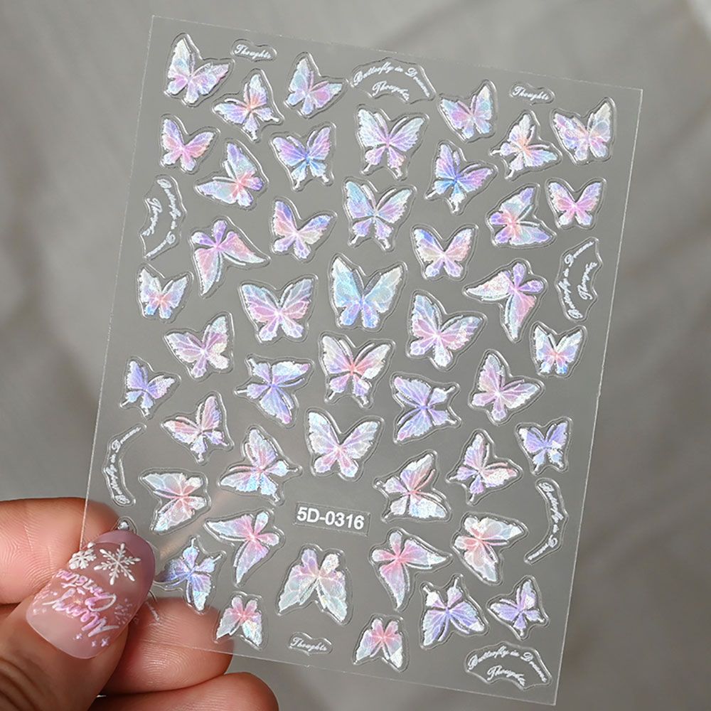 Pink Purple Aurora Shell Butte - Nail Art Lotso reseña y precio