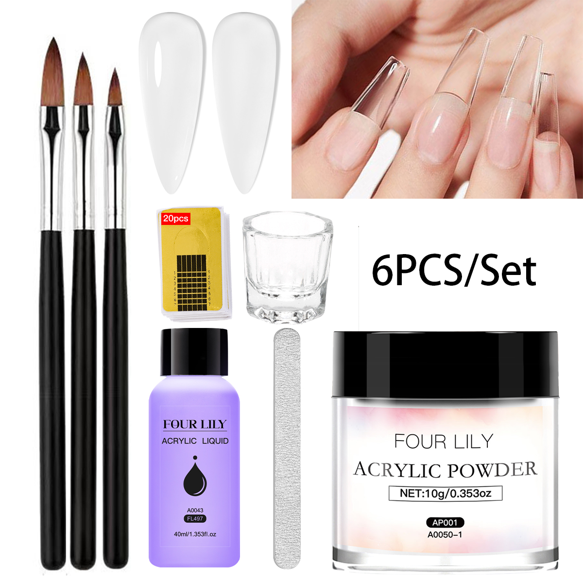 10g Nail Acrylic Powder 40ml A - Acrylic Powder Clear reseña y precio