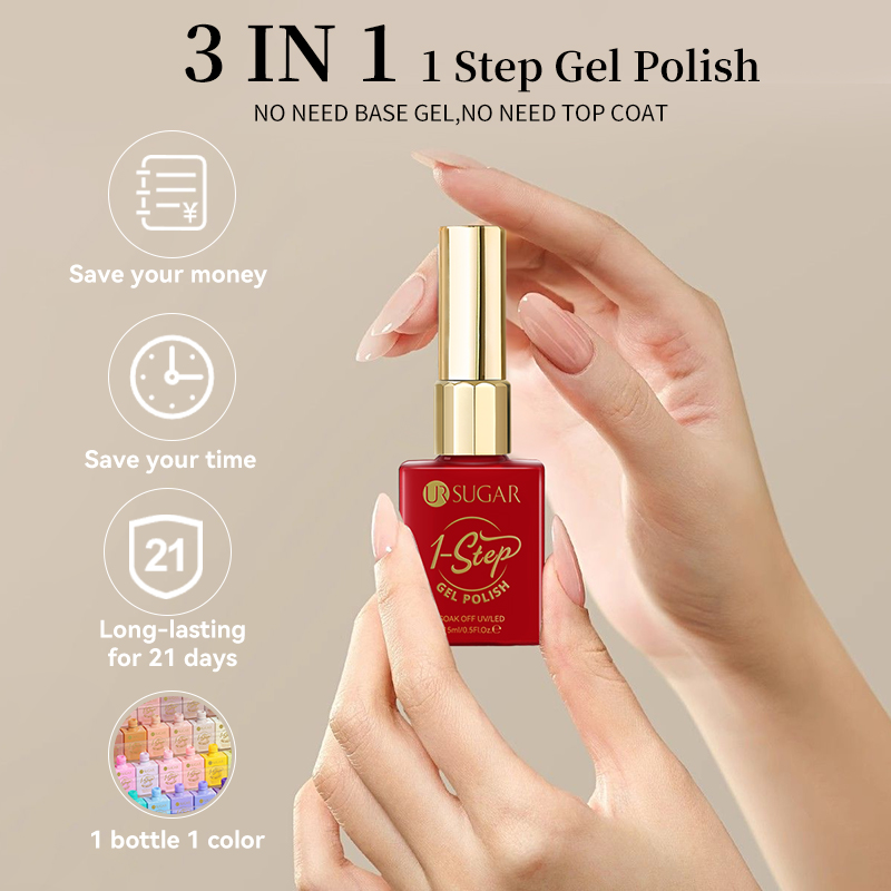 UR SUGAR 15ml 1 Step Gel Polis - Nail Art One Stroke reseña y precio