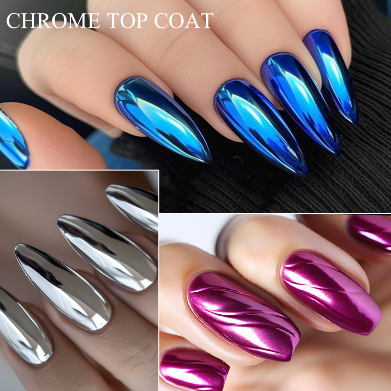 7ML Chrome Top Coat For Mirror - Dip Powder Nail reseña y precio